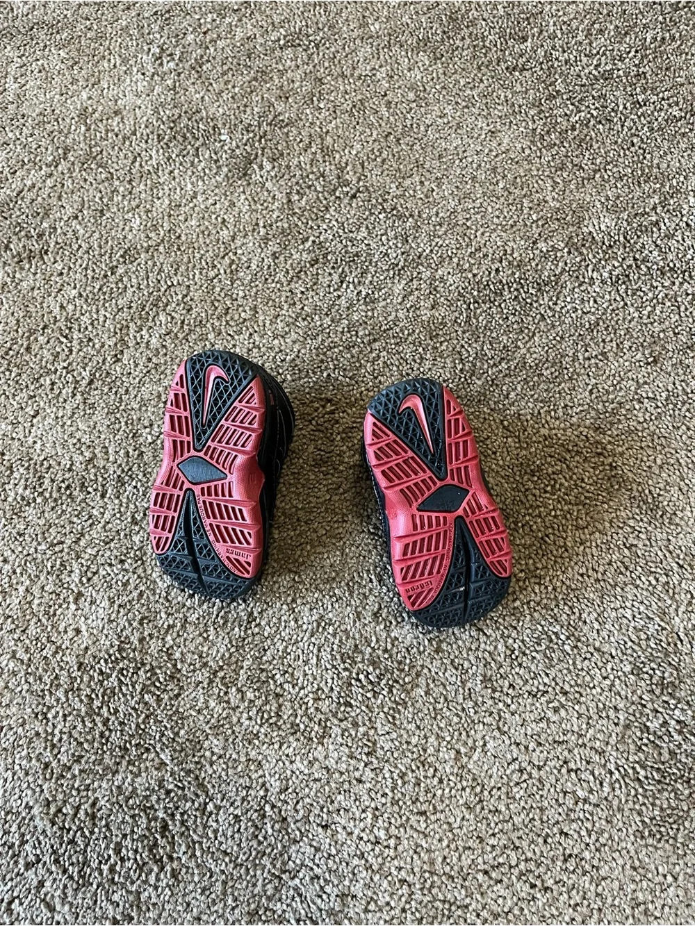 Nike Black Sneakers with Red Accents